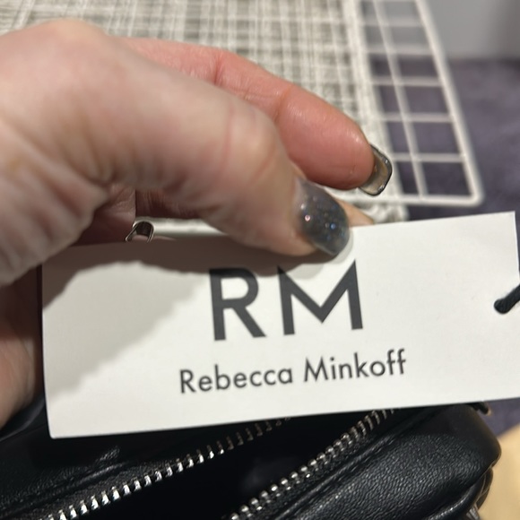 NWT Rebecca Minkoff Black stud top zip crossbody. - Picture 10 of 15